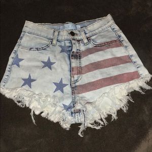 American flag shorts